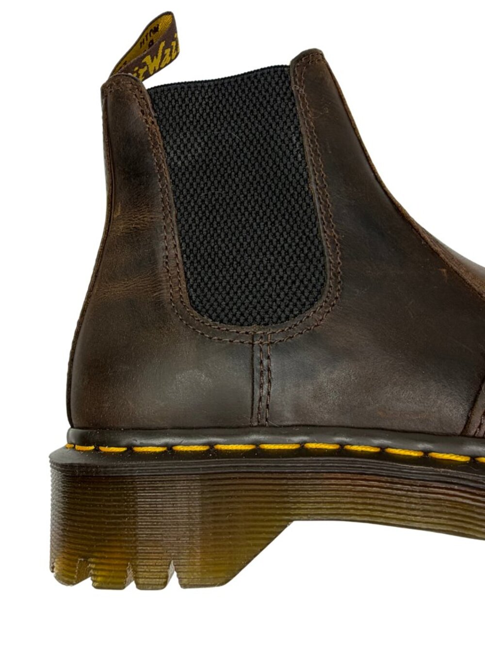 DR. MARTENS NWOB 2976 Bex Crazy Horse Leather Chelsea Boots Brown Size 7M - Picture 5 of 11